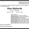 Maiterth Otto 1915-1990 Todesanzeige